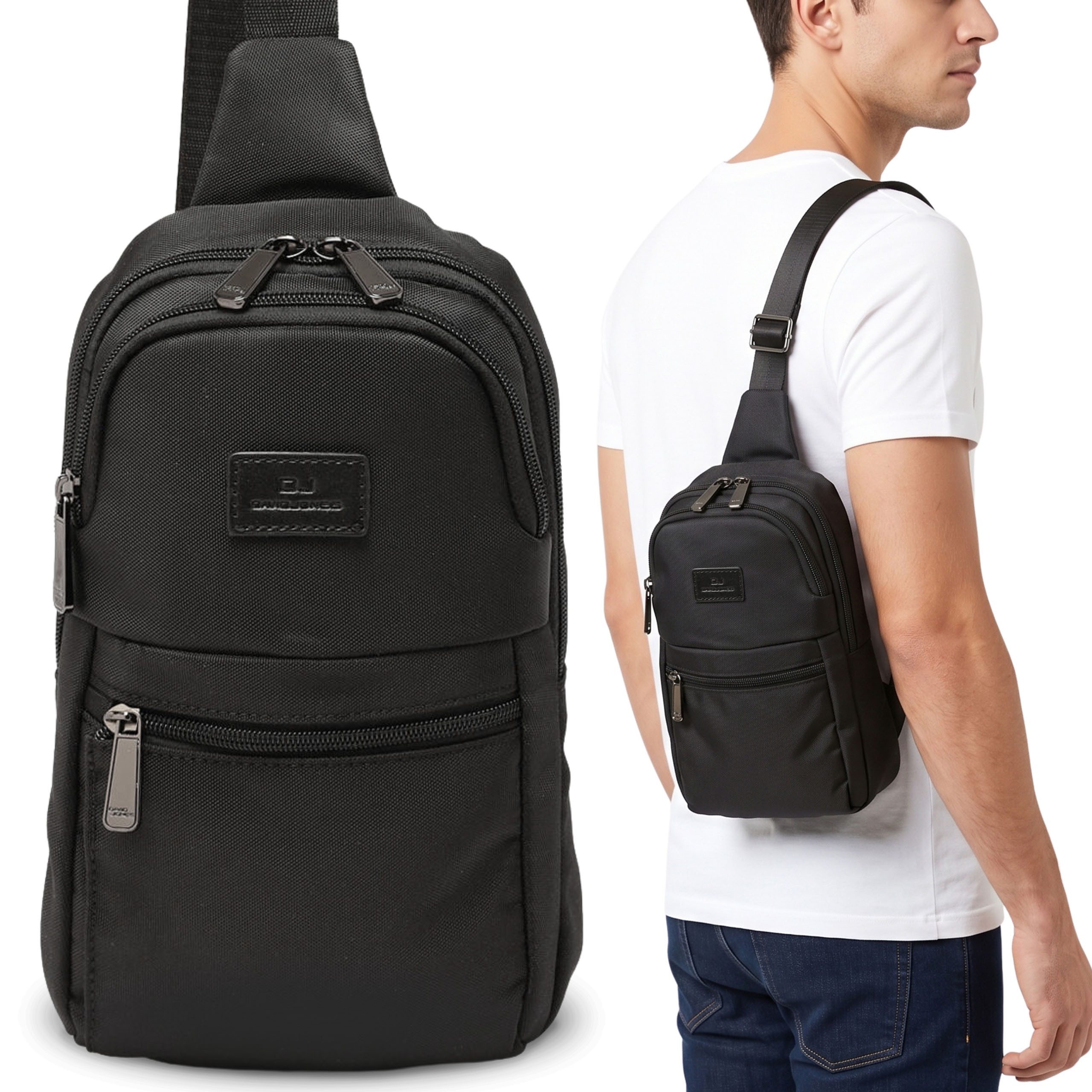 Sarcia.eu Umhängetasche David Jones Herren-Umhängetasche, SLING BAG, Ein-Schulter-Rucksack