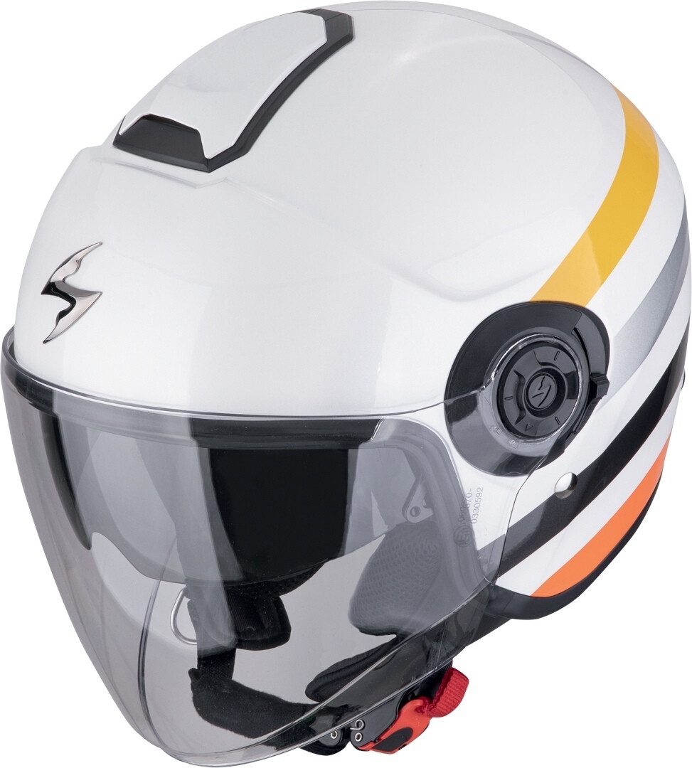 Scorpion Exo Motorradhelm EXO-City II Bee Jethelm, integriertes Sonnenvisier