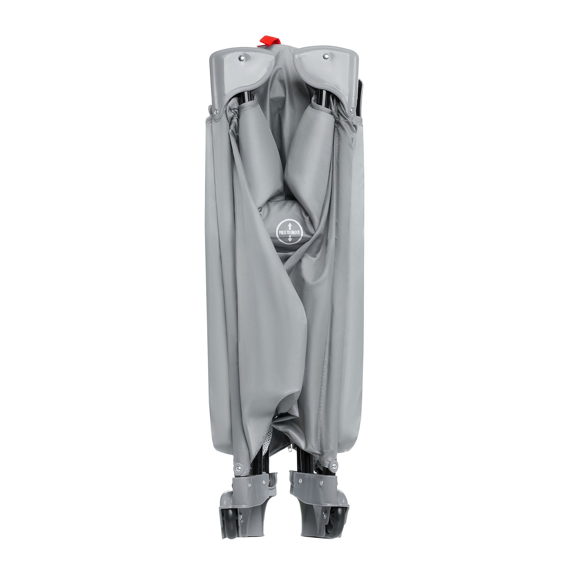 Moby-System Baby-Reisebett Multifunktionales Reisebett - Happy Traveller BASIC, Grau – Bild 5 von 5