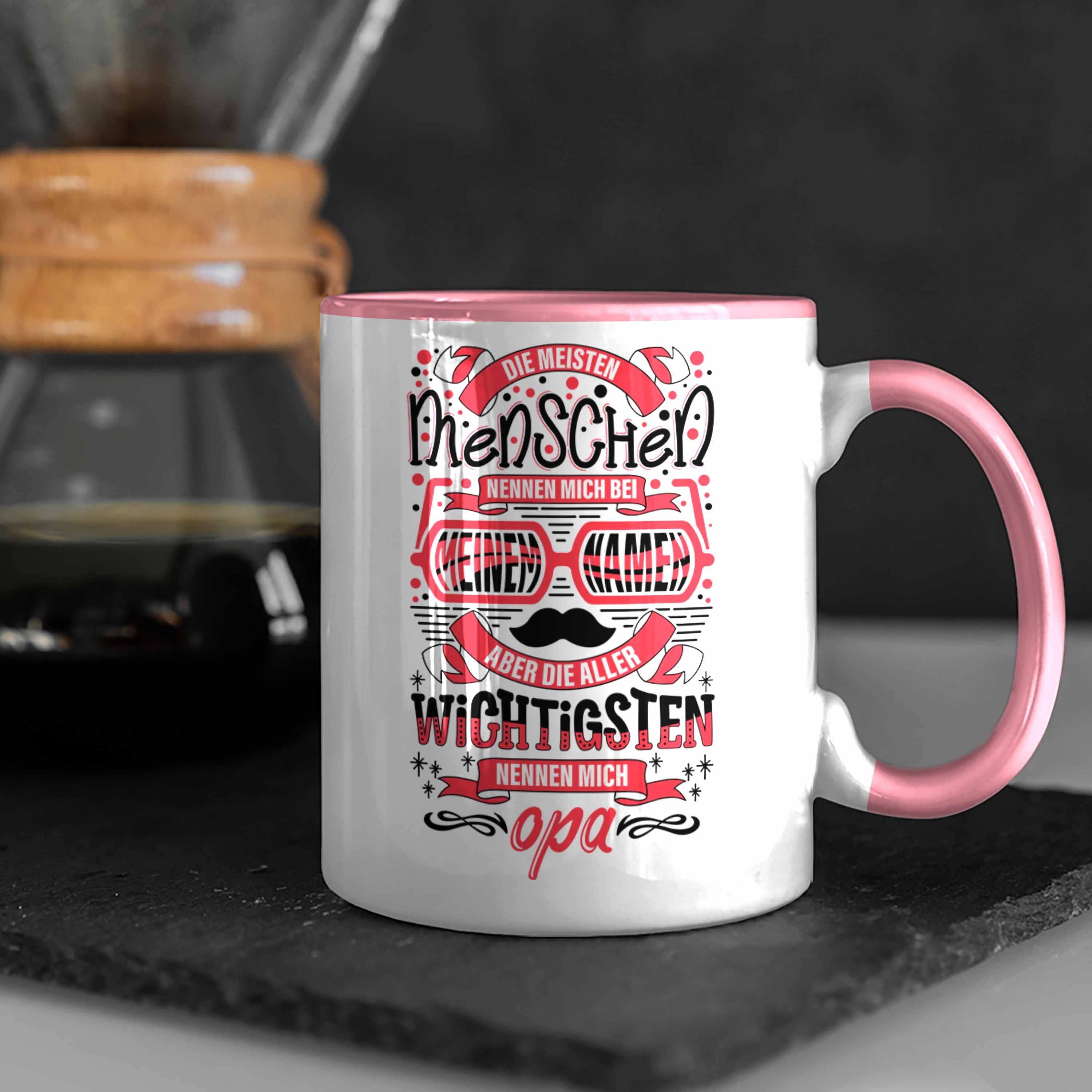 Opa Bester Bester Tasse Geschenkidee Tasse Trendation Tasse Trendation Welt Enkel Der Opa von Rosa - Geschenk Enkelin Welt Opa Der