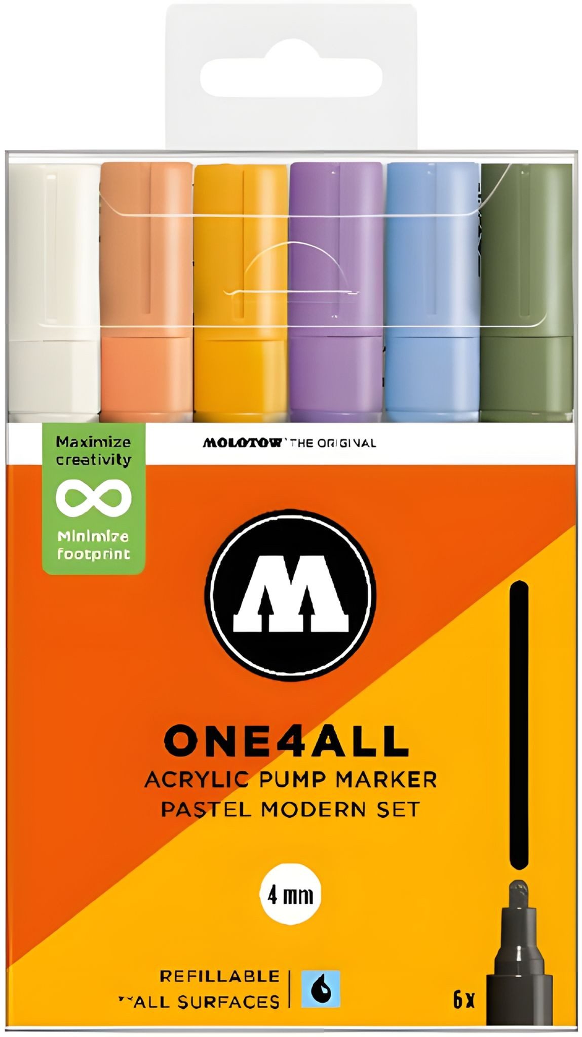 MOLOTOW Malstift Acrylmarker One4All 227HS Pastel Modern Set