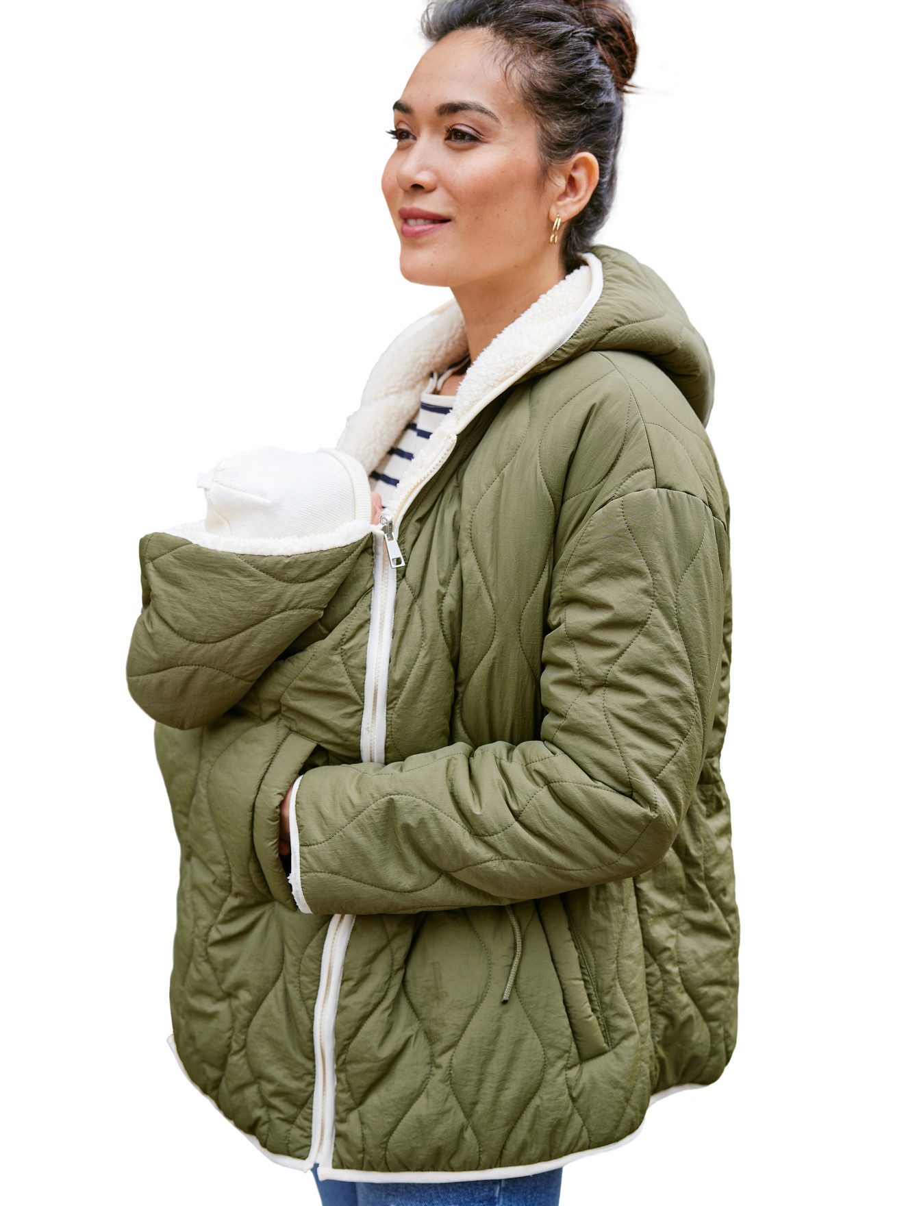 Envie de Fraise Umstandsjacke Umstandsjacke / Tragejacke mit Recycling-Polyester wendbar