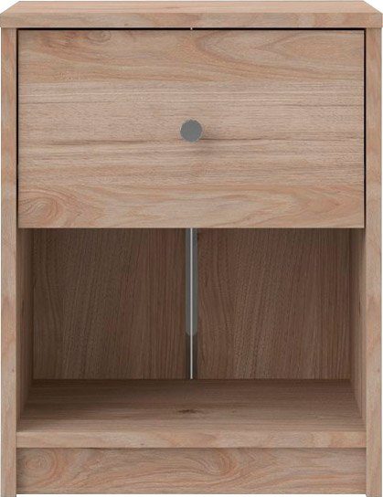 Home affaire Nachtkommode May, Nachttisch, Nachtschrank, Beistelltisch, mit 1 Schublade und einem offenen Fach, Breite 38 cm, Höhe 48 cm
