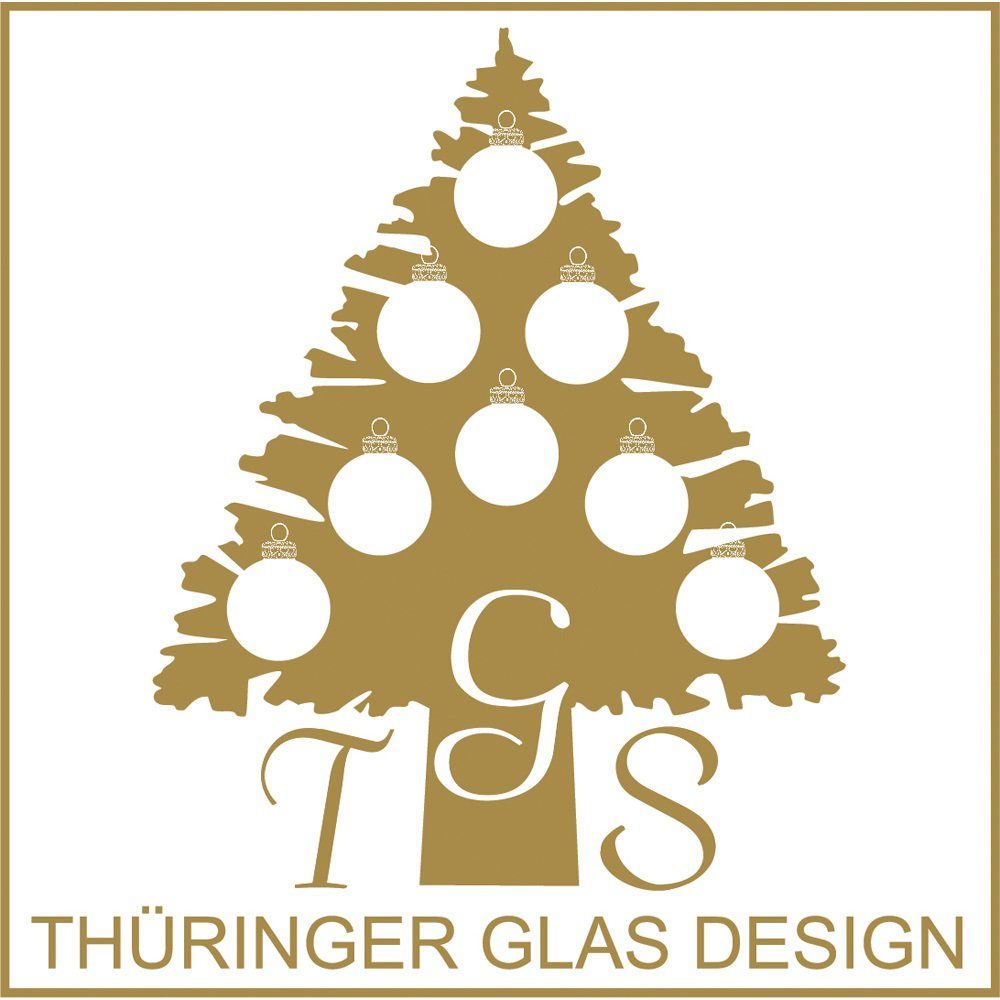 Thüringer Glasdesign Weihnachtsbaumkugel Thüringer Glasdesign Glaskugeln Eis / Emaille 806-