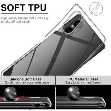 CoolGadget Handyhülle Transparent Ultra Slim Case für Sony Xperia 5 V 6,1 Zoll, Silikon Hülle Dünne Schutzhülle für Xperia 5 V 2023 Hülle