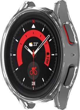 MSM Smartwatch-Hülle Hülle für Samsung Galaxy Watch 5 Pro 45mm (2 Schutzglas)