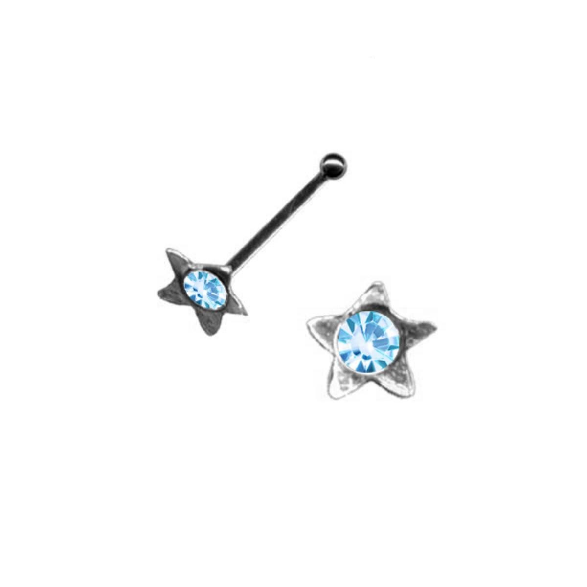 Nasenpiercing Nasenstecker Stern: Nasenpiercing Silber 925