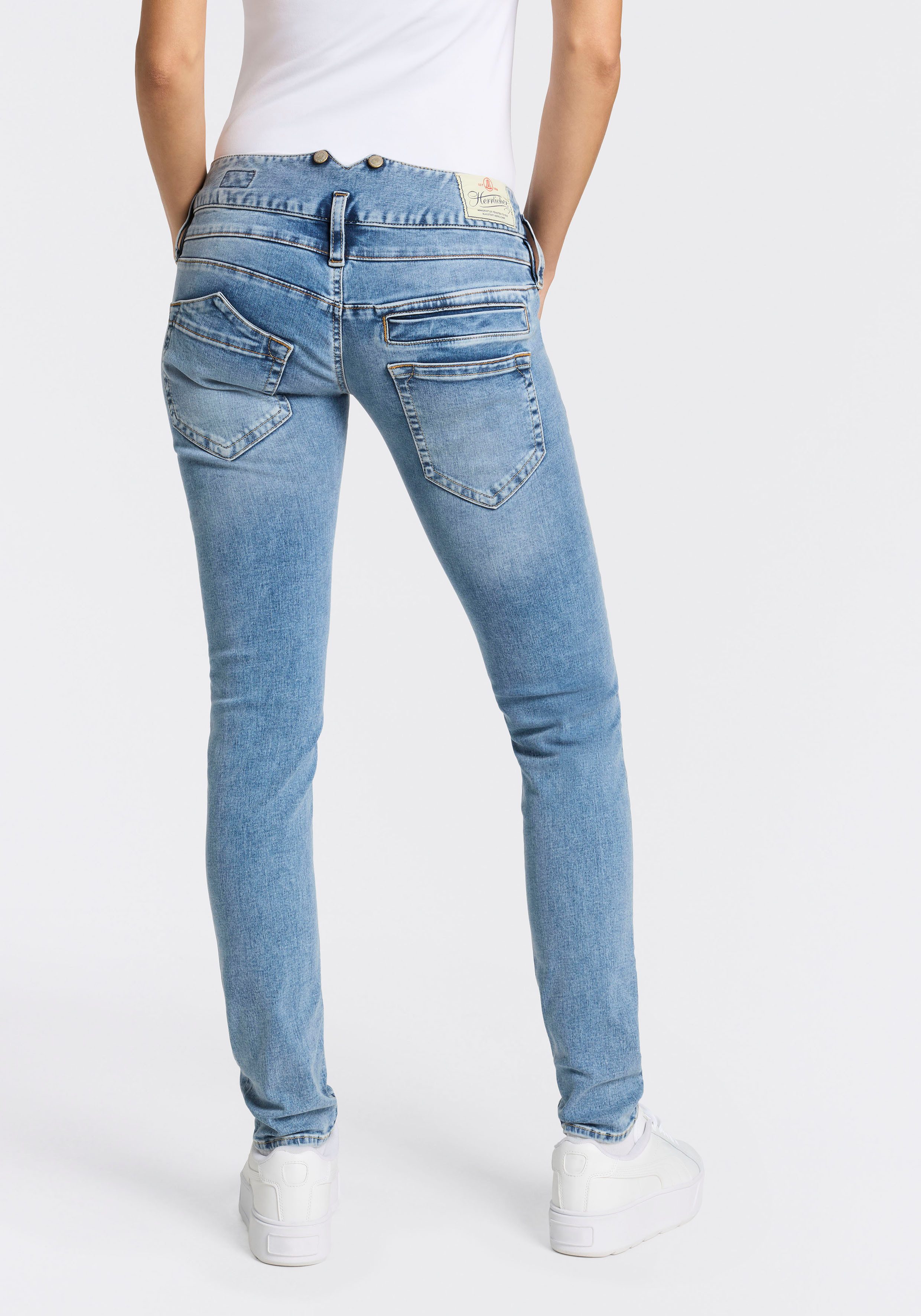 Herrlicher Slim-fit-Jeans Pitch Slim Denim aus Stretch-Denim