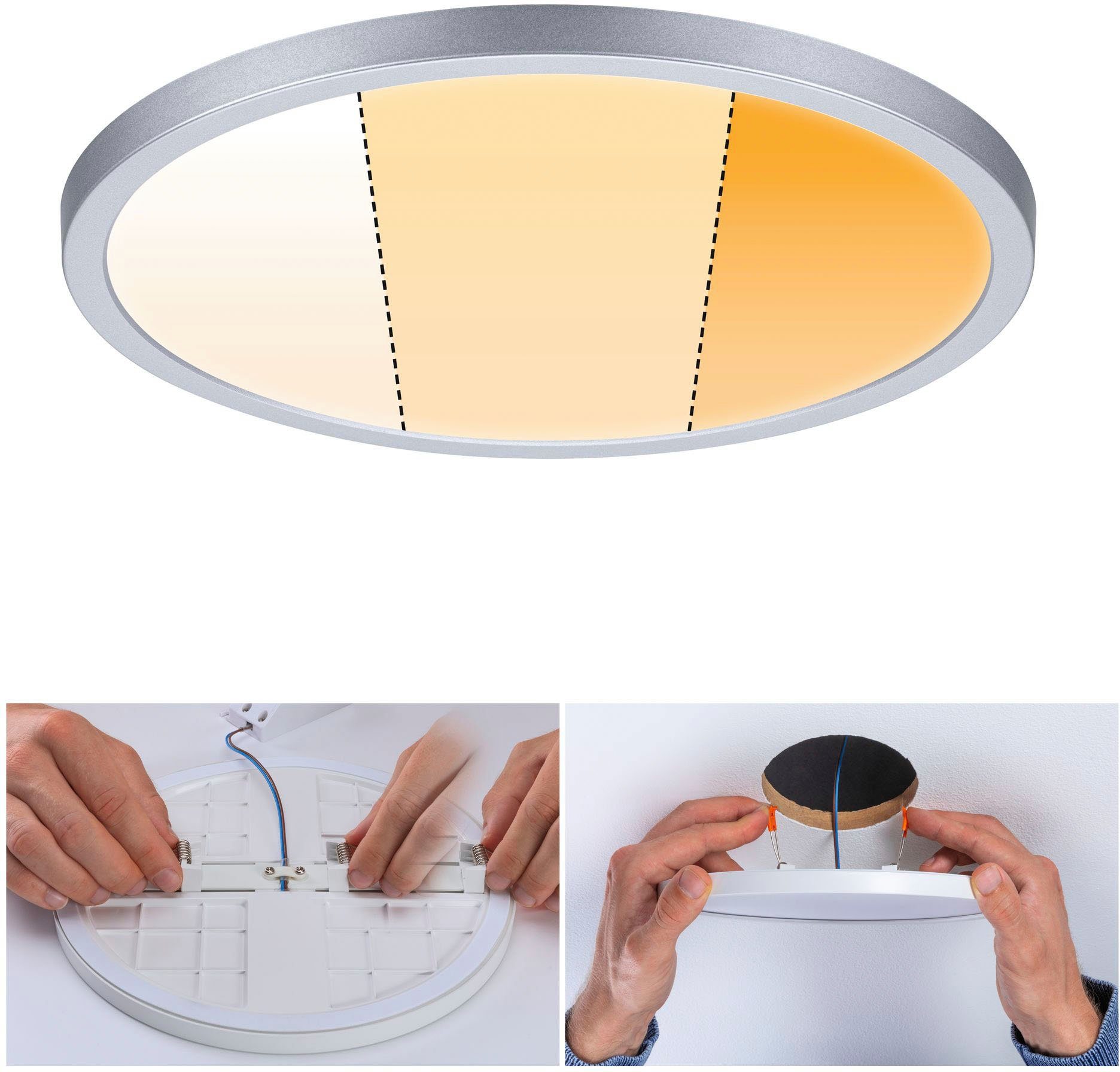 Paulmann LED Einbauleuchte Areo, Memoryfunktion, LED fest Warmweiß, integriert, LED-Modul, WarmDim-Stepschaltung