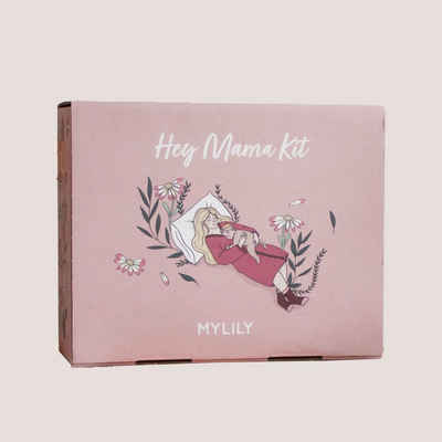 MYLILY Neugeborenen-Geschenkset MYLILY® Hey Mama Kit I Survival Kit fürs Wochenbett (9-tlg)