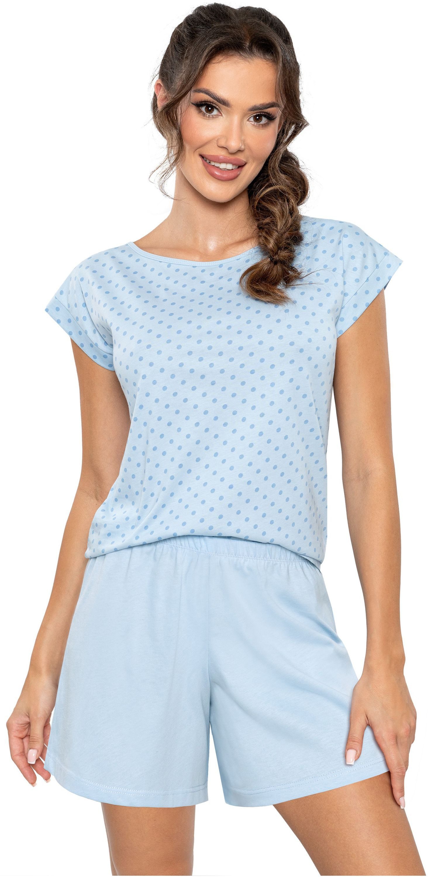 Donna Shorty Sky (Set, 2 tlg., 2-teilig) Damen Pyjama 2-teilig Shorty Schla günstig online kaufen