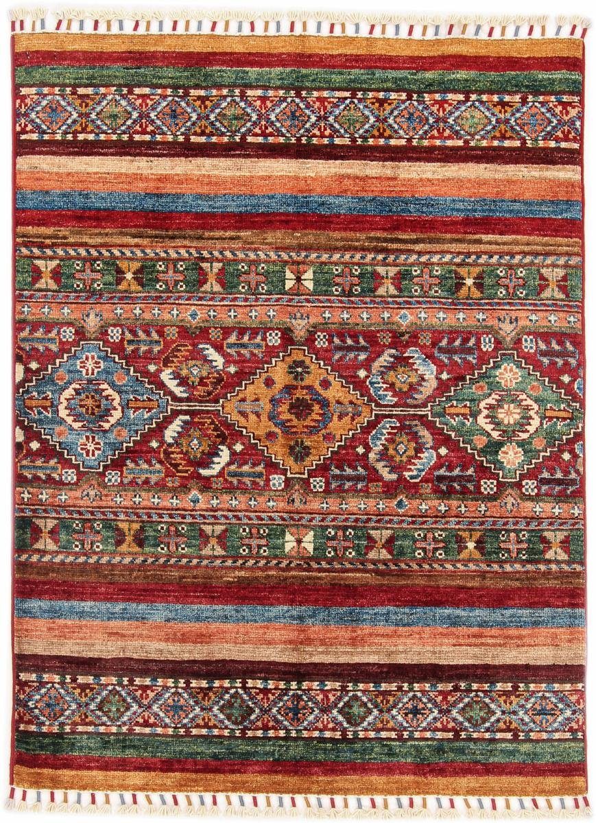 Orientteppich Arijana Shaal 89x116 Handgeknüpfter Orientteppich, Nain Trading, rechteckig, Höhe: 5 mm