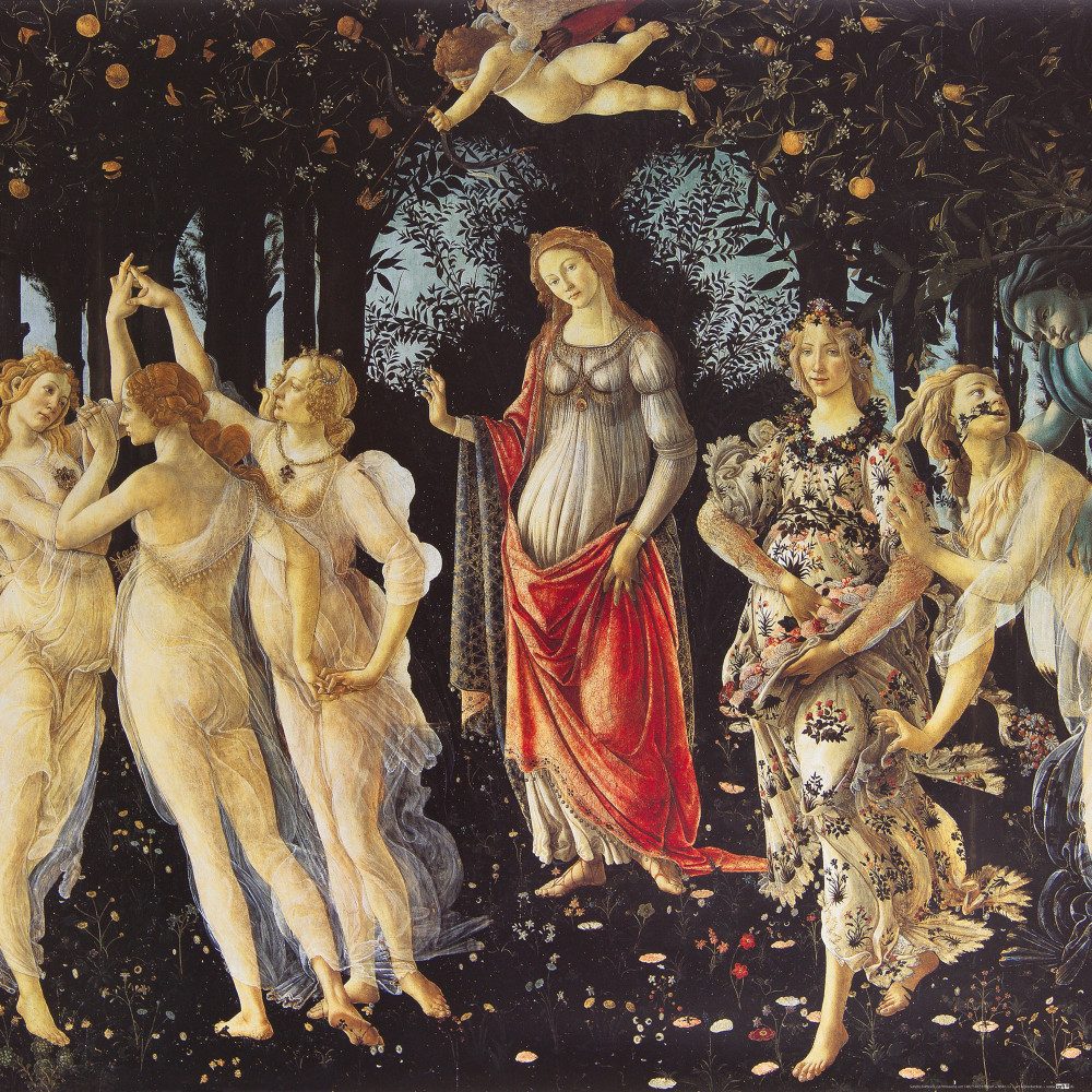 Poster Sandro Botticelli Kunstdruck Bild - Der Frühling, Das Reich