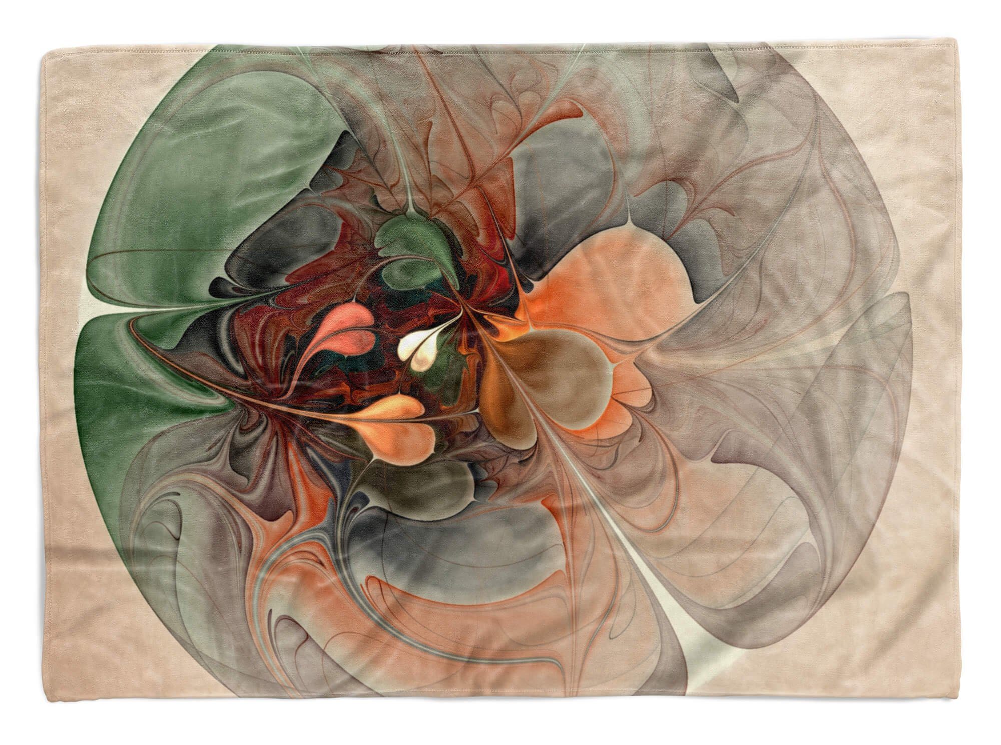Sinus Art Handtücher Handtuch Saunatuch (1-St), Kunstvoll, Strandhandtuch mit Handtuch Baumwolle-Polyester-Mix Kuscheldecke Fotomotiv abstraktes Muster