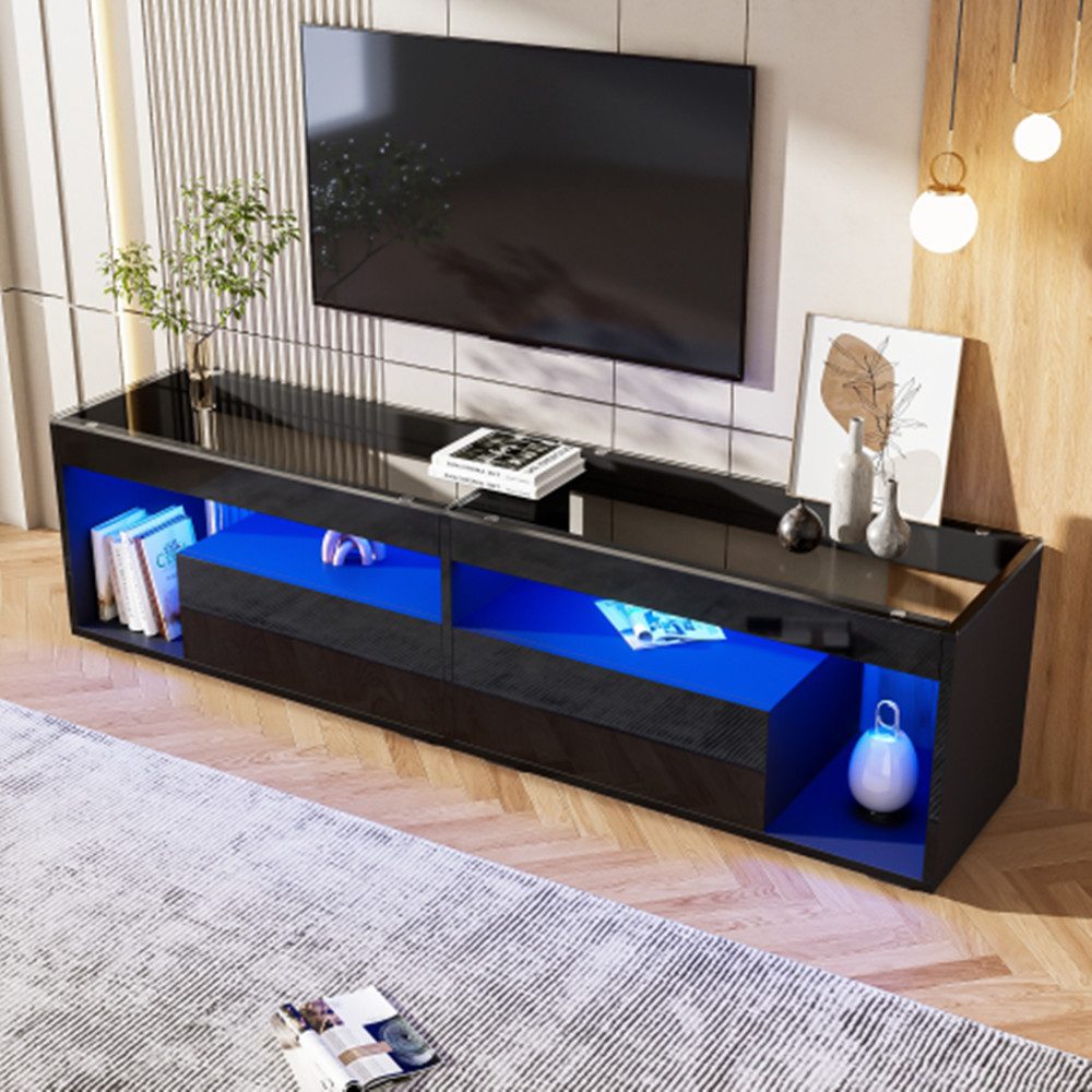 XDeer TV-Schrank TV-Schrank,Wohnzimmer-TV-Boards mit 2 Schubladen, Fernsehschrank, Konsolentisch für Schlafzimmer für bis zu 70 Zoll große Fernseher