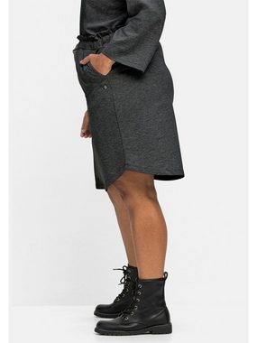 Sheego Jerseyrock Große Größen mit hohem Bund und seitlichen Taschen