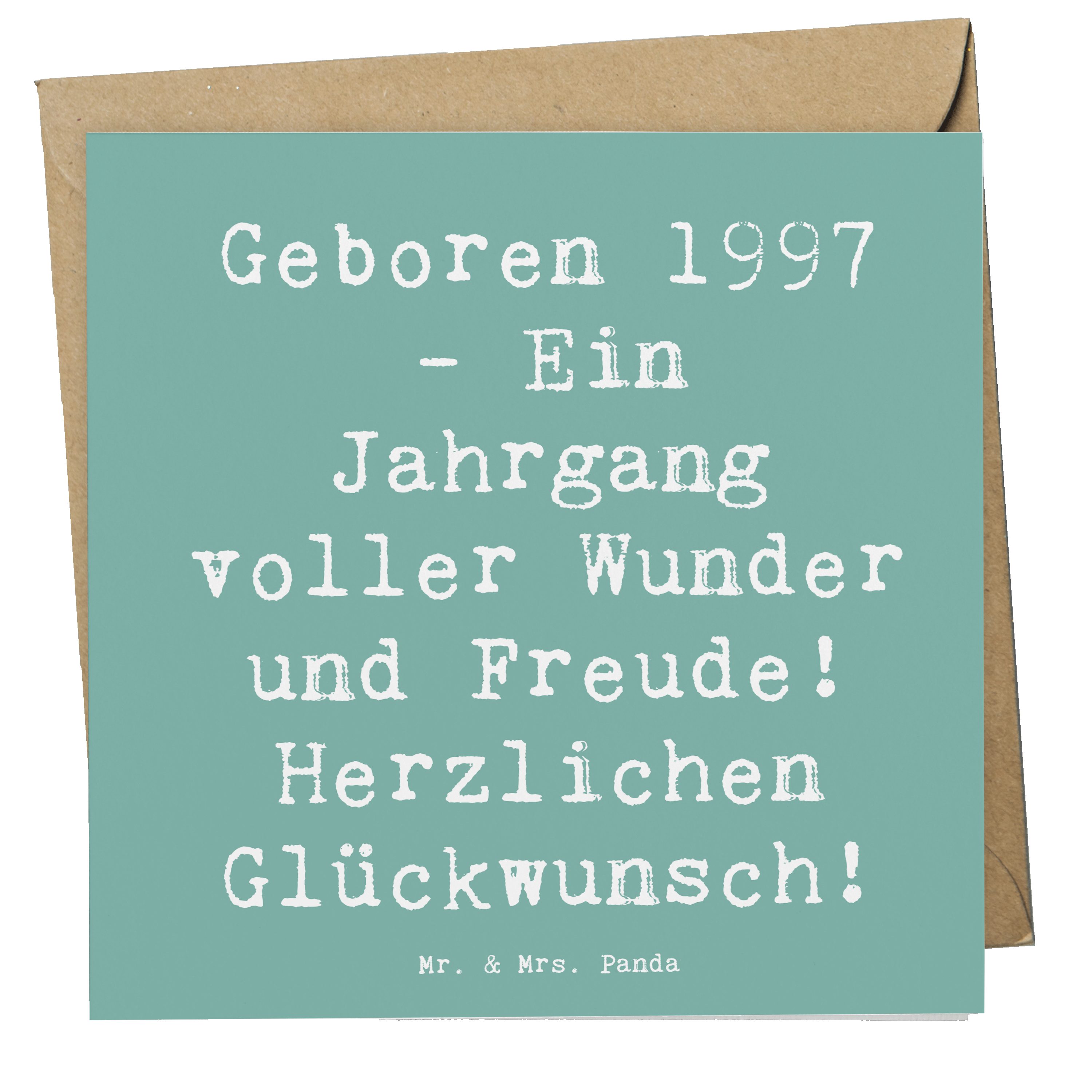 Grußkarte 1997 Geburtstag - Meeresbrise - Geschenk, Geburtstagsjahr 1997, beson