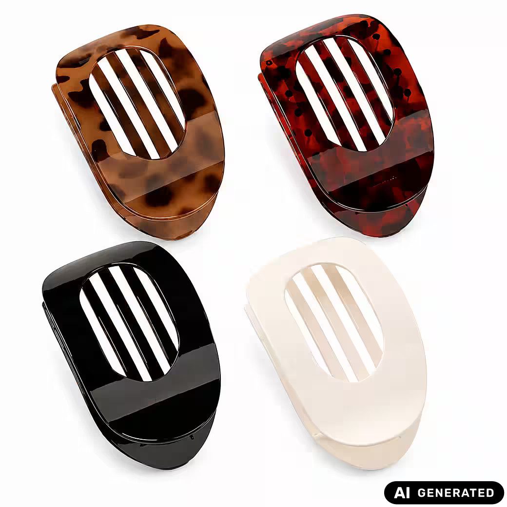 Ware aus aller Welt Haarklammer 4er Set Haarklammern französischen Stil Damen Haarspangen Haarclip, 4-tlg.