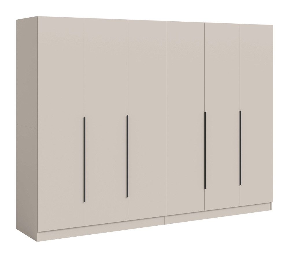 xonox.home Kleiderschrank Garderobenschrank Kleiderschrank Kopenhagen, Kaschmir, 2-teilig 240 cm