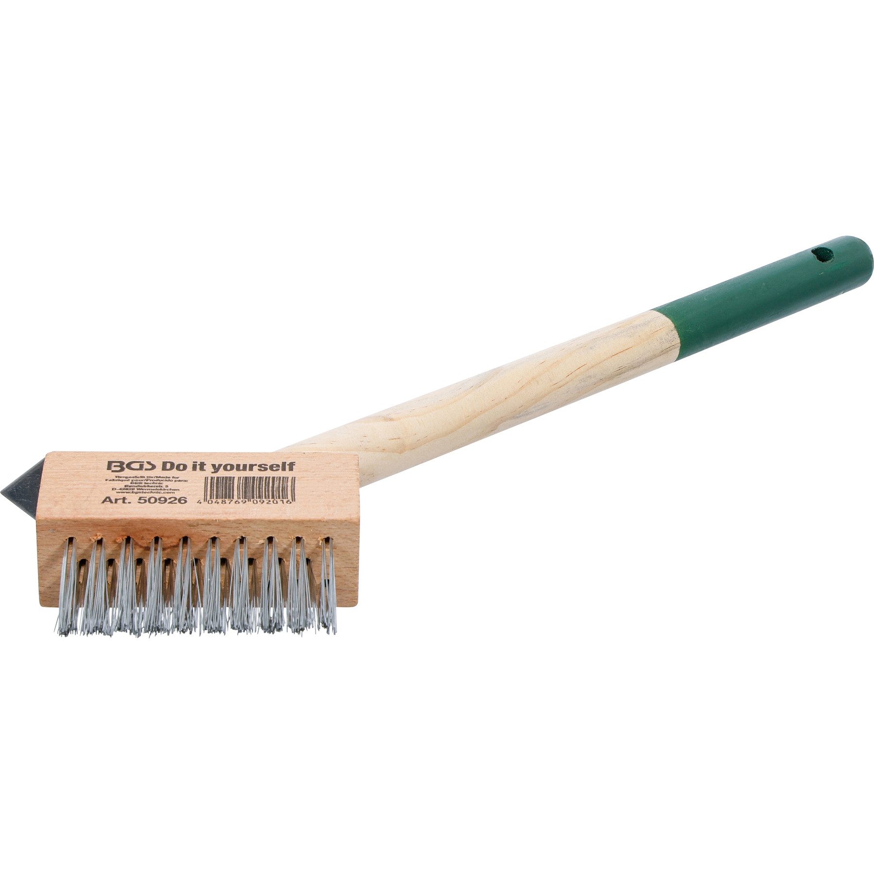 BGS technic Fugenbürste BGS TECHNIC Unkraut-Fugen-Drahtbürste, 50926, 300 mm, kurzer Stiel