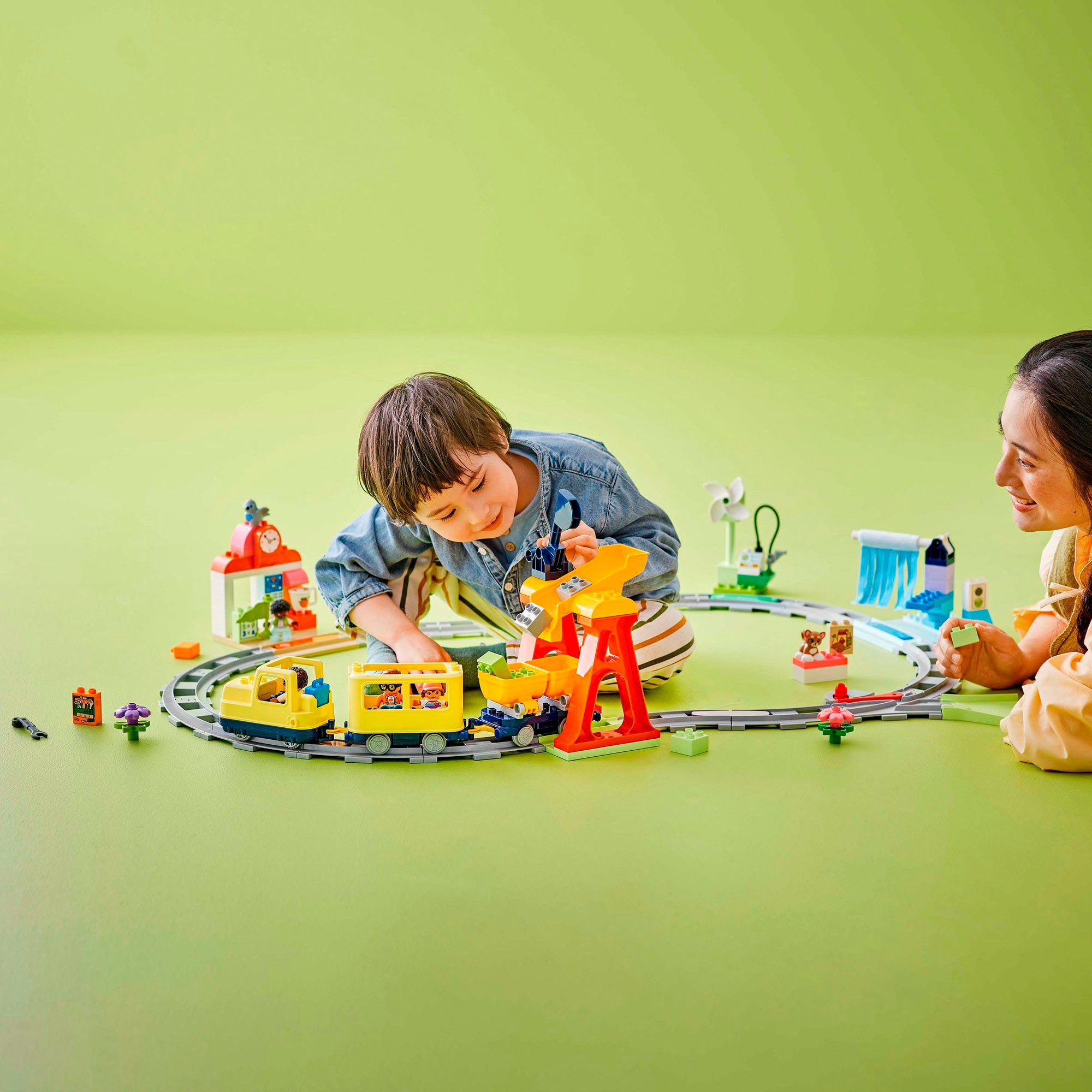 LEGO® Große interaktive Eisenbahn (10428), LEGO DUPLO Town Konstruktionsspi günstig online kaufen