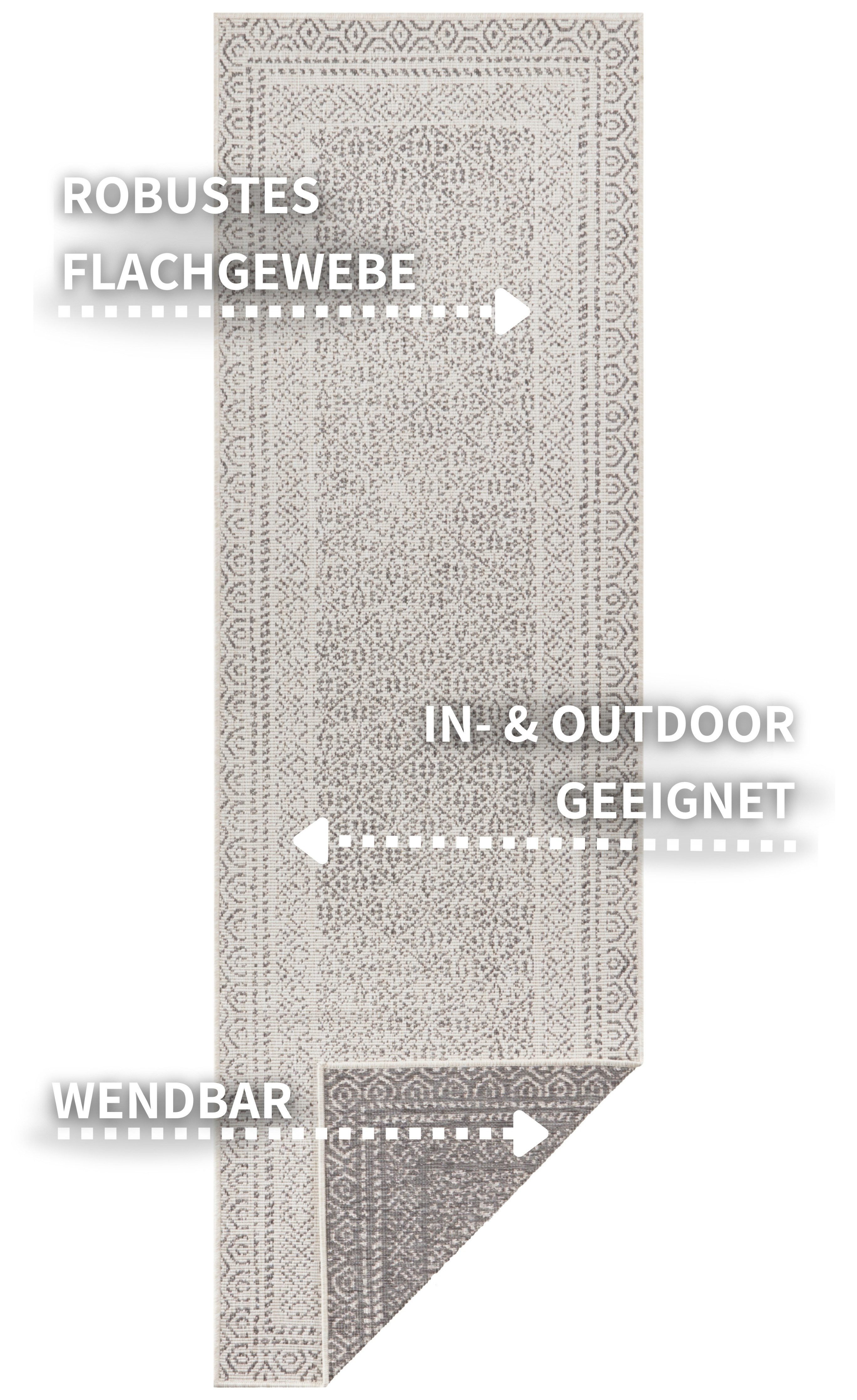 my home Teppich "Bernard Wendeteppich" rechteckig 5 mm Höhe auch als Läufer günstig online kaufen