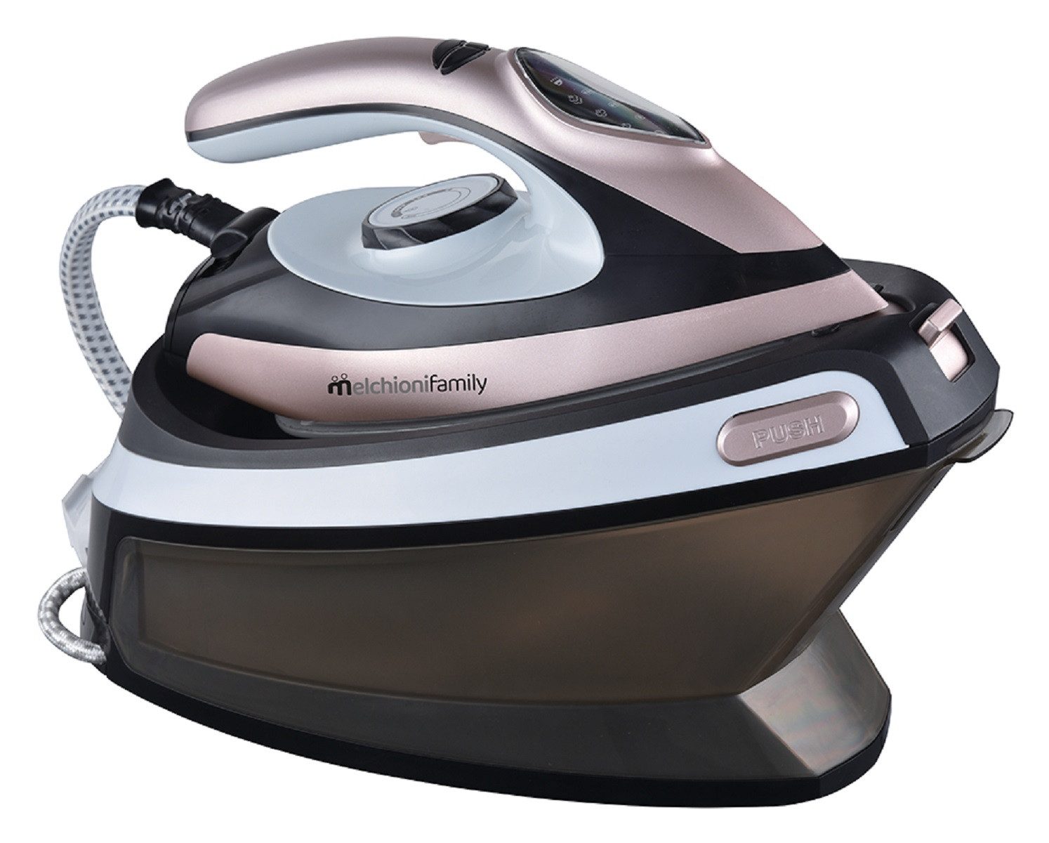 Melchioni Bügelmaschine Ferro INFINITY – Leistungsstarkes mit 1,5L Wassertank und 2000W