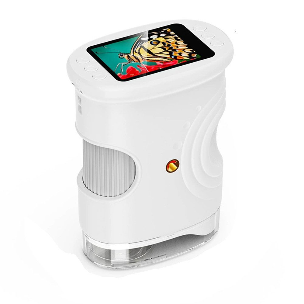 Minicloss Digitales Mikroskop für Kinder,1000X Digitales Mikroskop,Handmikroskop Kindermikroskop (50x-1000x, Tragbares Taschenmikroskop für Garten, Wald & Experimente)