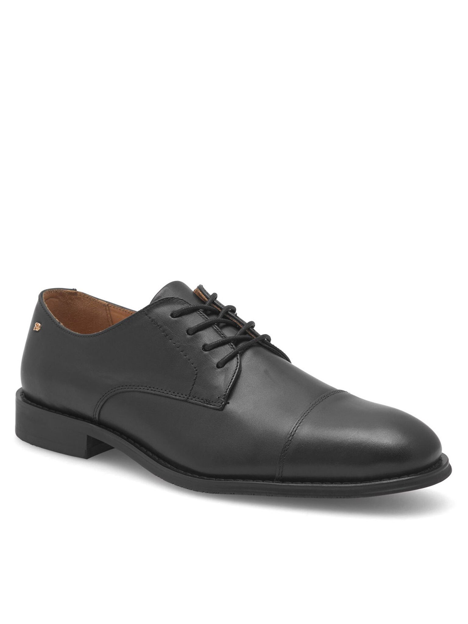 GINO ROSSI Gino Rossi FABIO‑03 124AM – Herren-Lederschnürschuhe Schwarz Schnürschuh Klassische Schnürung, elegantes Design