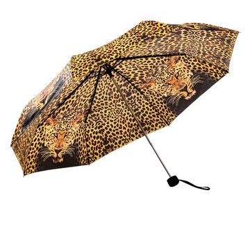 Luckyweather not just any other day Taschenregenschirm Regenschirm Motiv LEOPARD Taschenschirm
