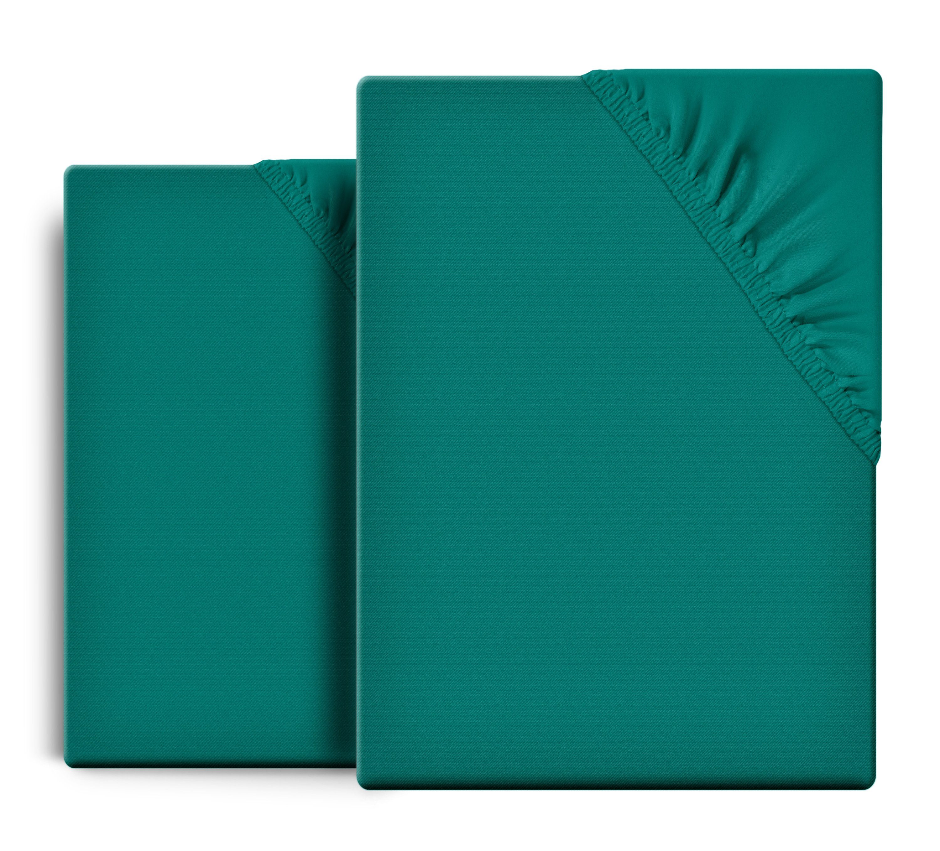 Beautex Spannbettlaken 2er Set Spannbetttuch Bettlaken günstig online kaufen