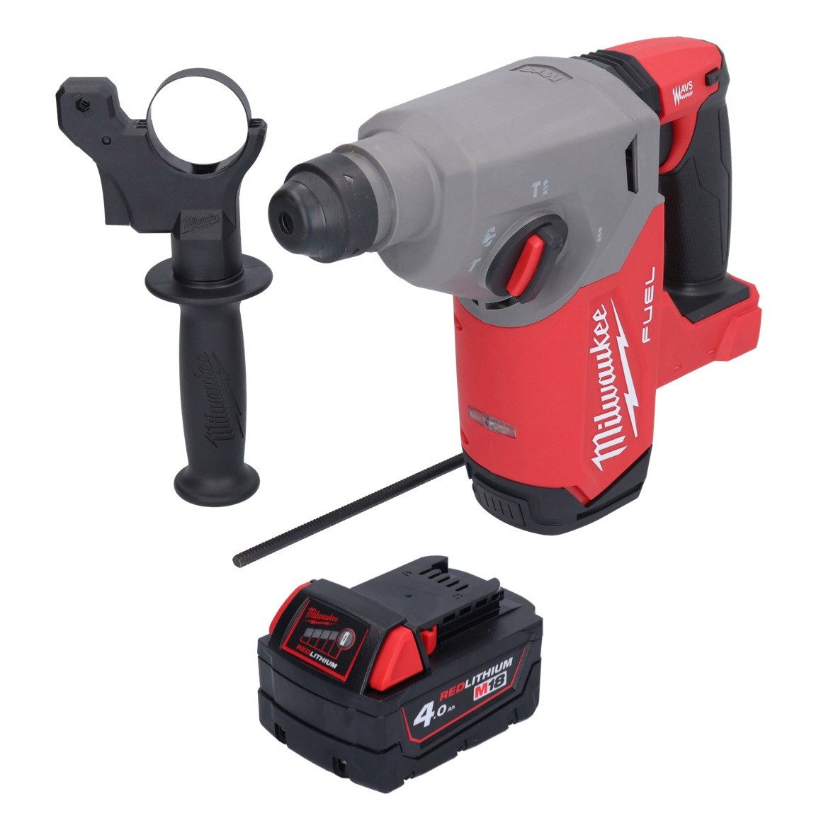 Milwaukee Akku-Bohrhammer M18 FH-401 Akku Bohrhammer 18 V 2,5 J SDS plus Brushless + 1x Akku