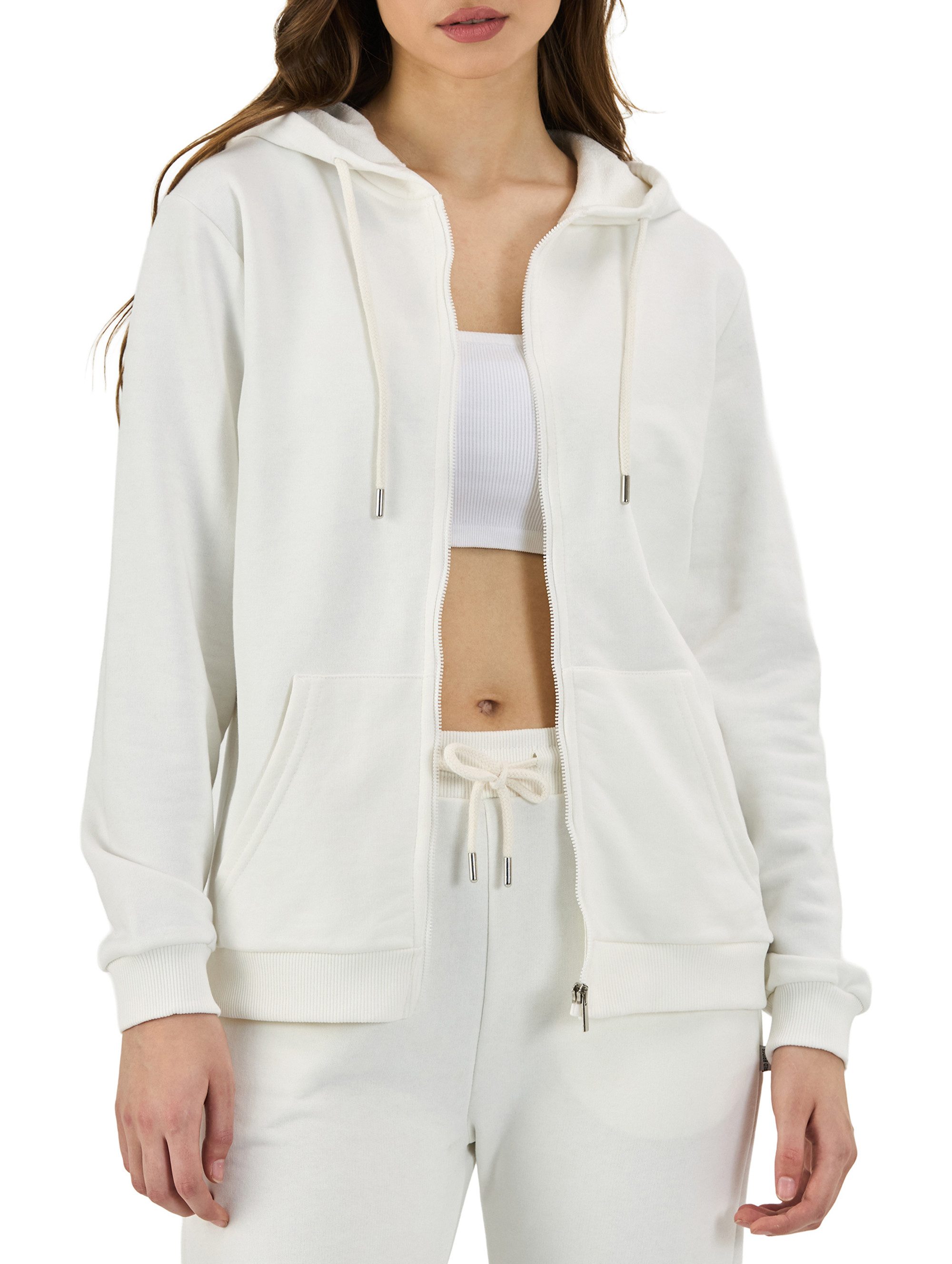 RedBridge Kapuzensweatjacke Basic mit Zipper und Kordelzug