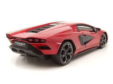 Maisto® Modellauto Lamborghini Countach LPI 800-4 2021 rot Modellauto 1:18 Maisto, Maßstab 1:18