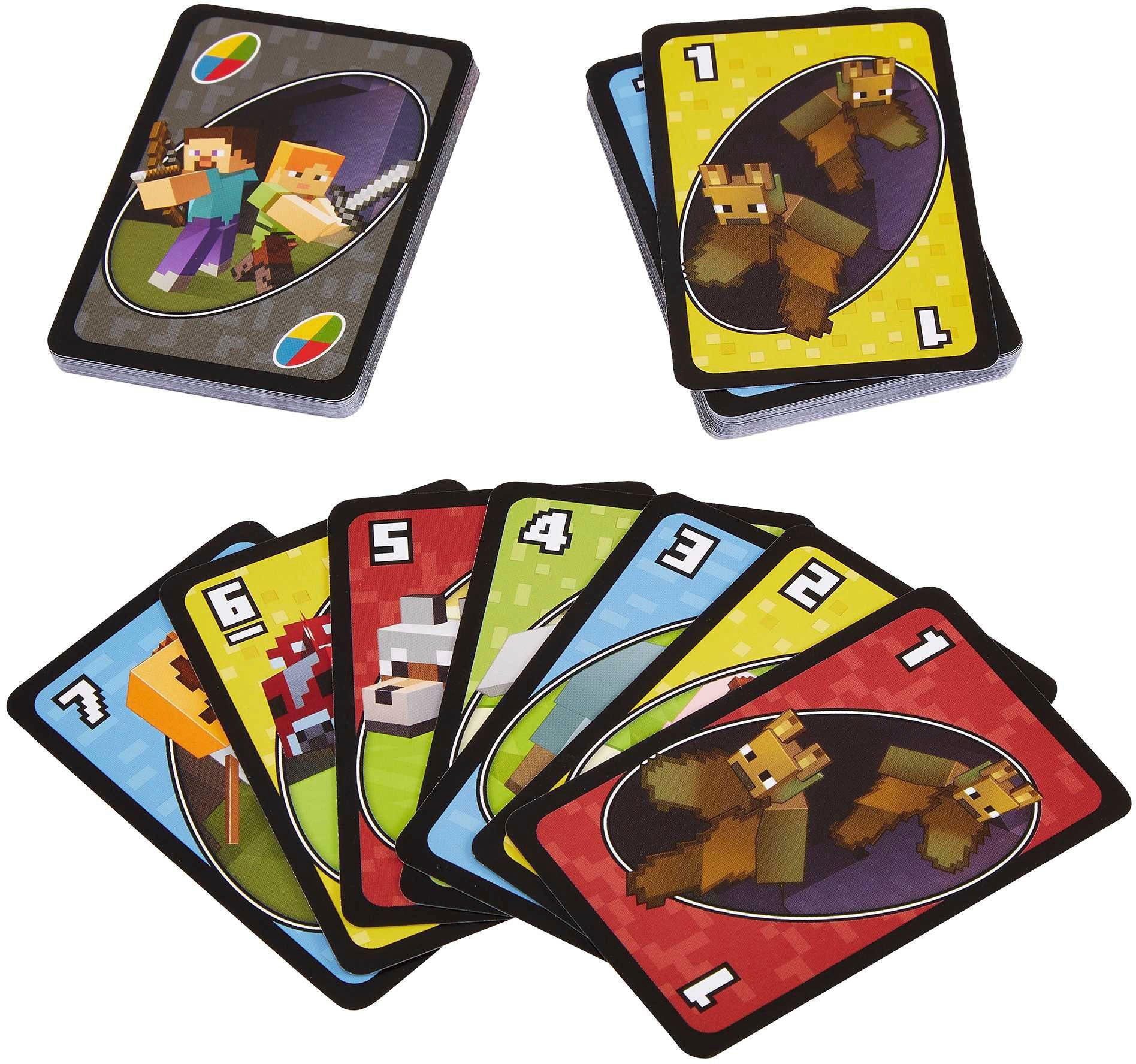 Mattel games Spiel UNO Minecraft, Familienspiel