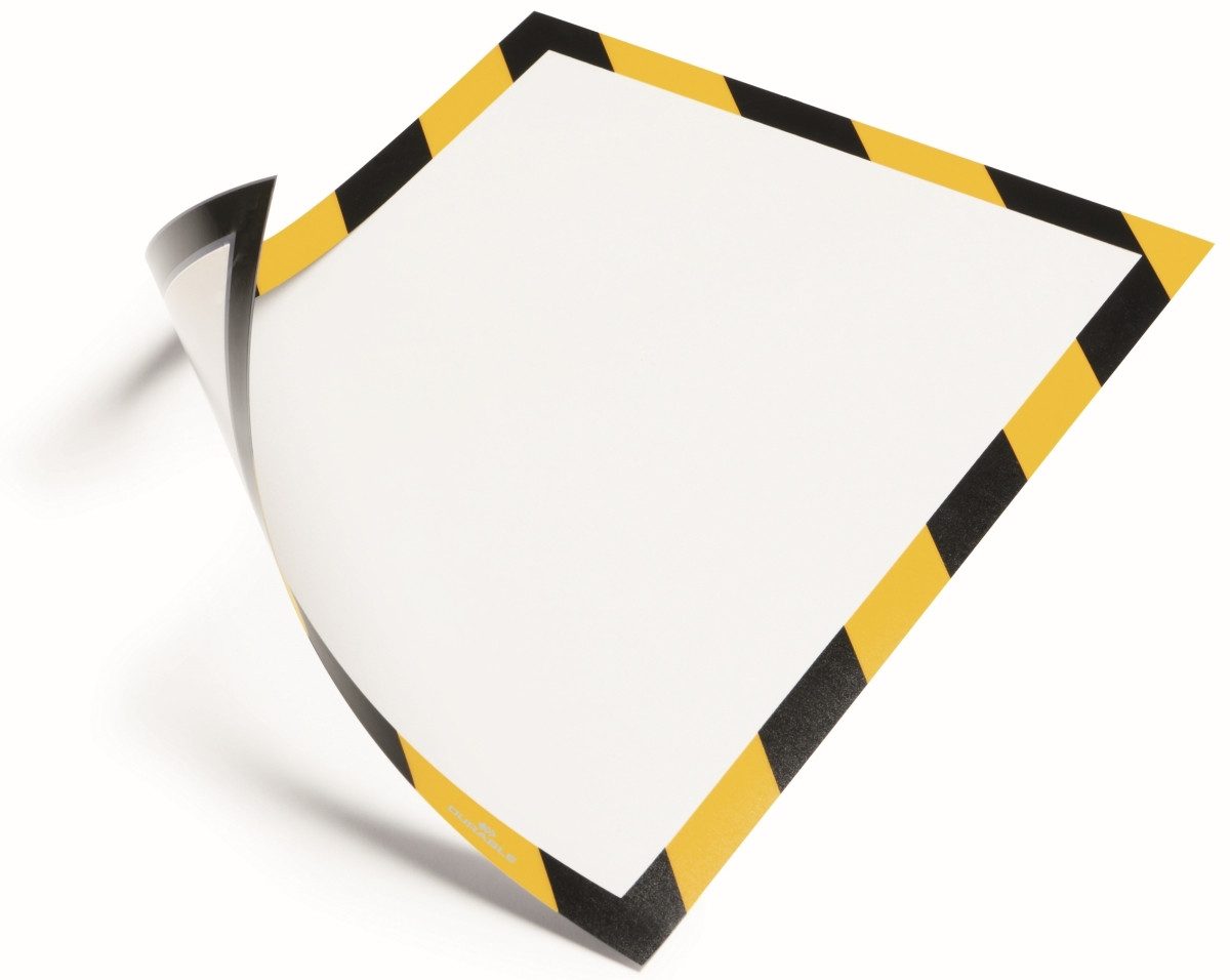 DURABLE Fächermappe Informationsrahmen Duraframe Security A4 magnethaftend VE=5 Stück gelb