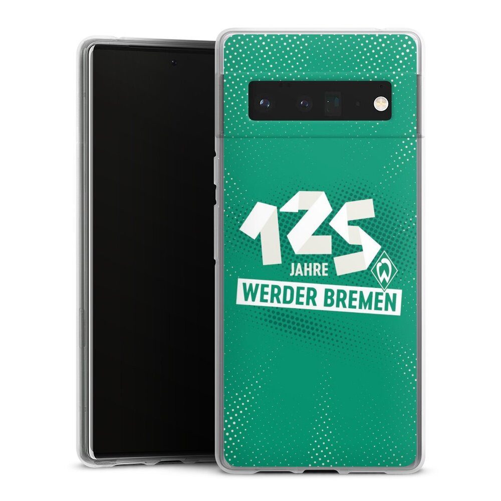 DeinDesign Handyhülle 125 Jahre Werder Bremen Offizielles Lizenzprodukt, Google Pixel 6 Pro Silikon Hülle Bumper Case Handy Schutzhülle