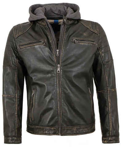 JACK HANTER Lederjacke Bikerjacke / Bikerstyle