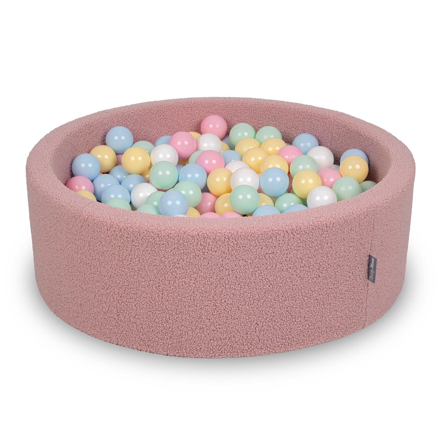KiddyMoon Bällebad OK30TD, (Bällepool mit bunten Bällen, 200-tlg., Bällepool mit bunten Bällen), mit TEDDY Bezug, Made in Europe