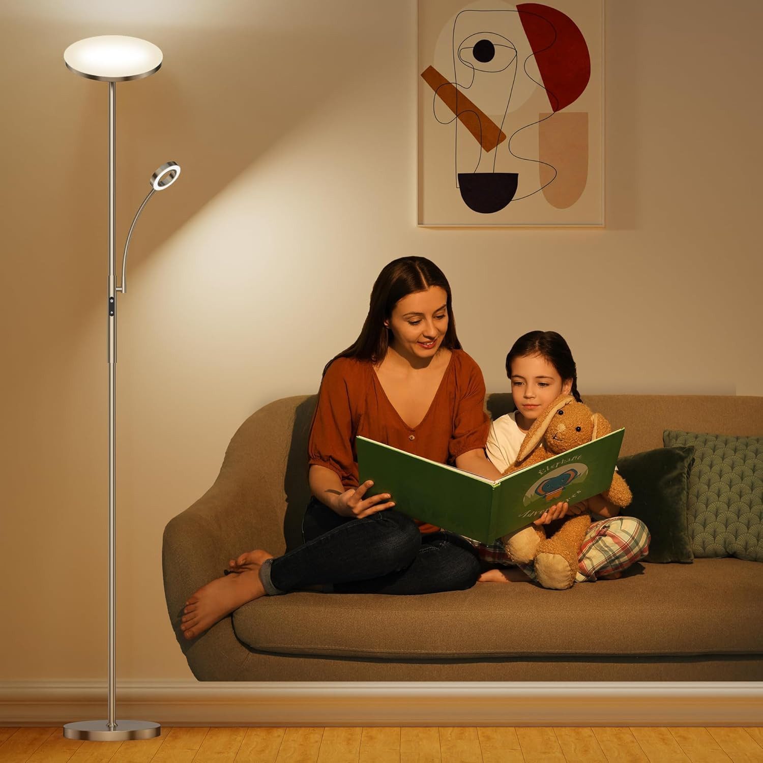 AMDELNE LED Stehlampe Moderne dimmbare Stehleuchte, günstig online kaufen