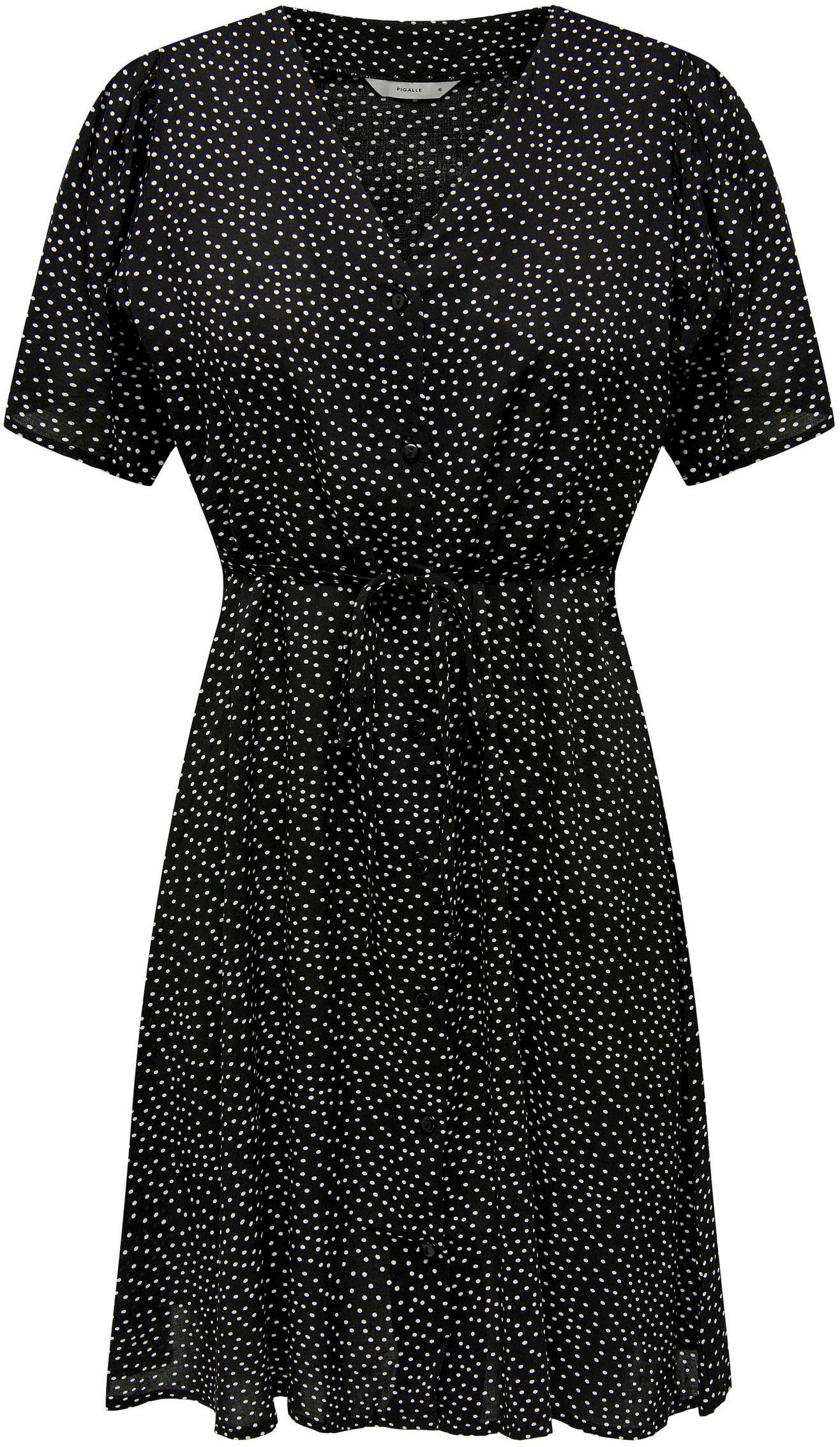 ONLY Minikleid ONLEVIDA Black DOT NOOS DRESS S/S WVN SHORT AOP:MILLA