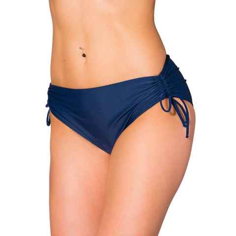 Aquarti Bikini-Hose Aquarti Damen Bikinihose mit Raffung und Schnüren