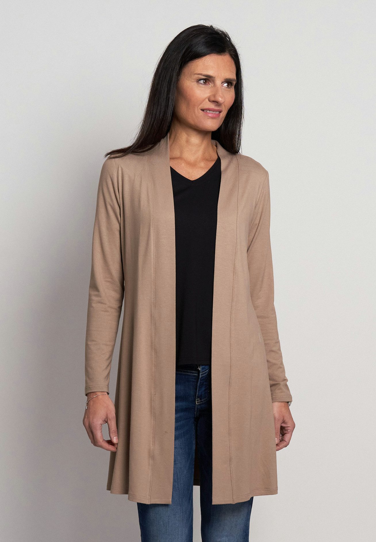 Seidel Moden Cardigan ohne Verschluss und aus Viskose MADE IN GERMANY