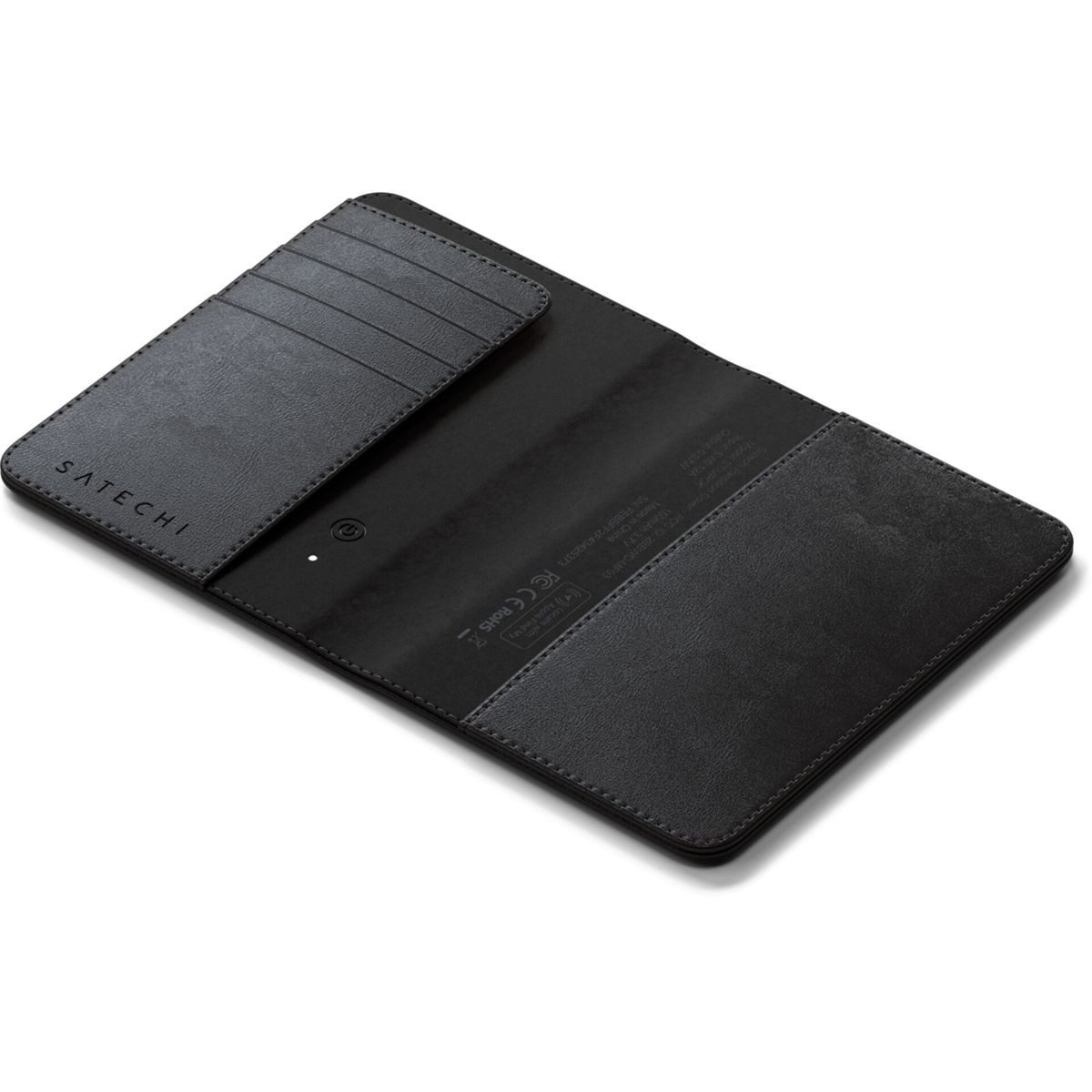 Satechi Vegan-Leather Passport Wallet with Find My GPS-Tracker