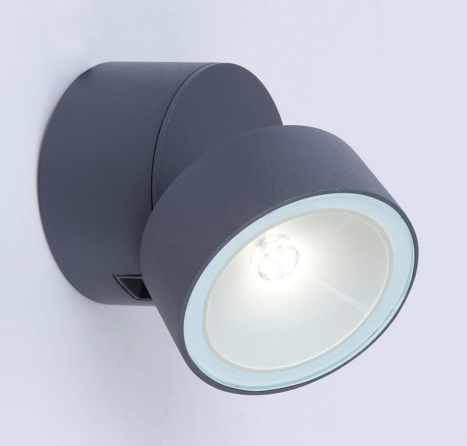 LED LED LUTEC integriert TRUMPET, Außen-Wandleuchte fest