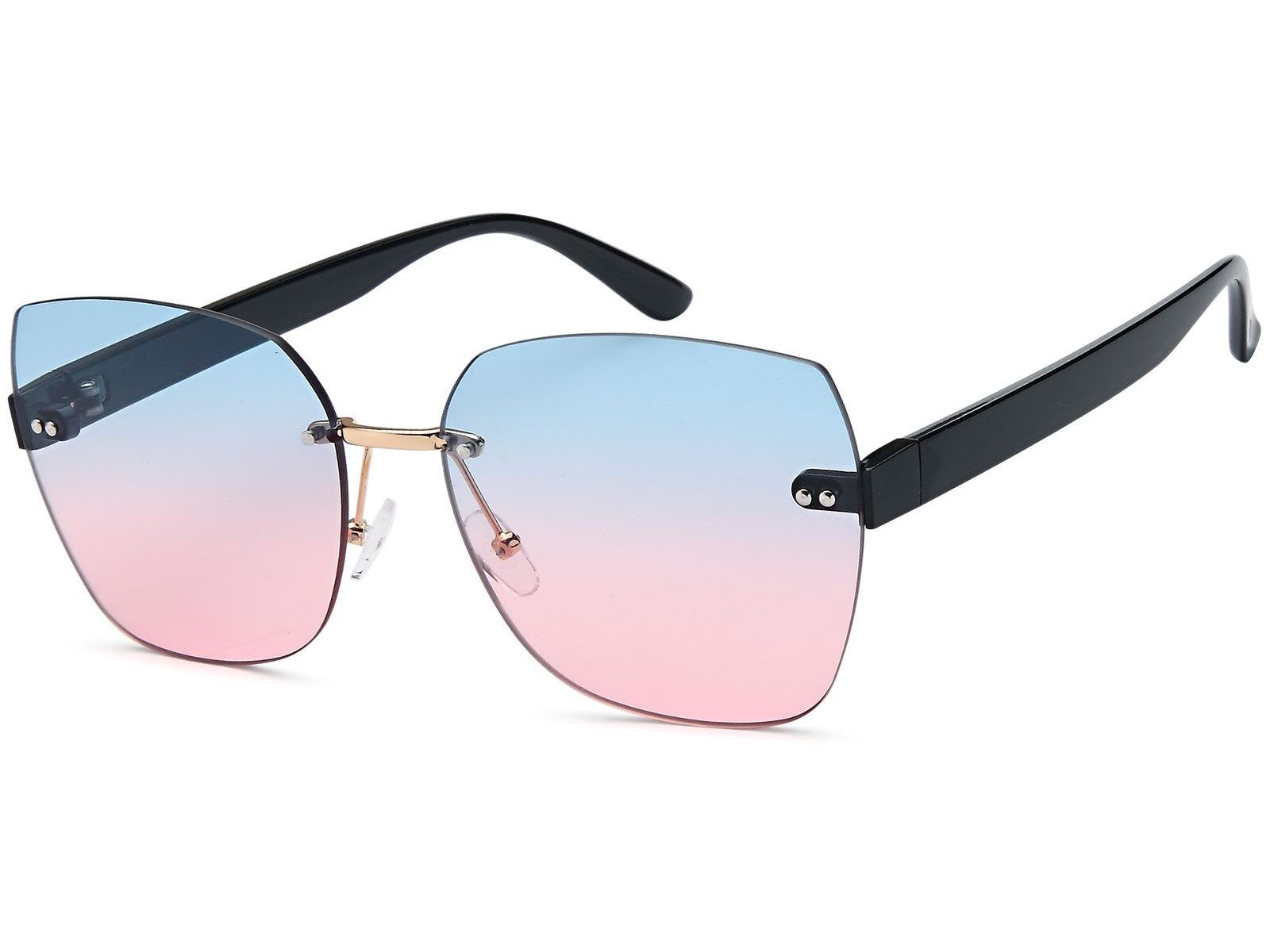 styleBREAKER Sonnenbrille Rahmenlose Rechteckige Sonnenbrille (1-St) Gradient