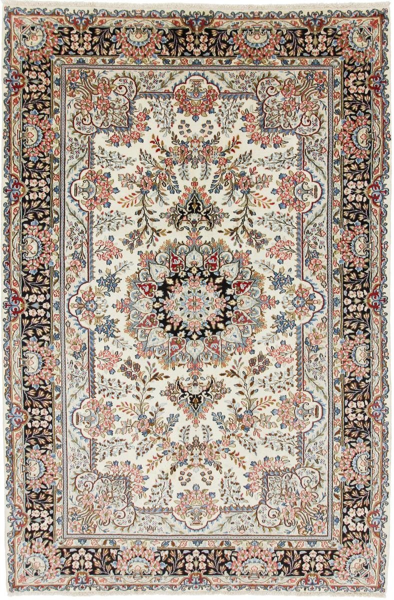 Orientteppich Kerman 194x296 Handgeknüpfter Orientteppich / Perserteppich, Nain Trading, rechteckig, Höhe: 12 mm