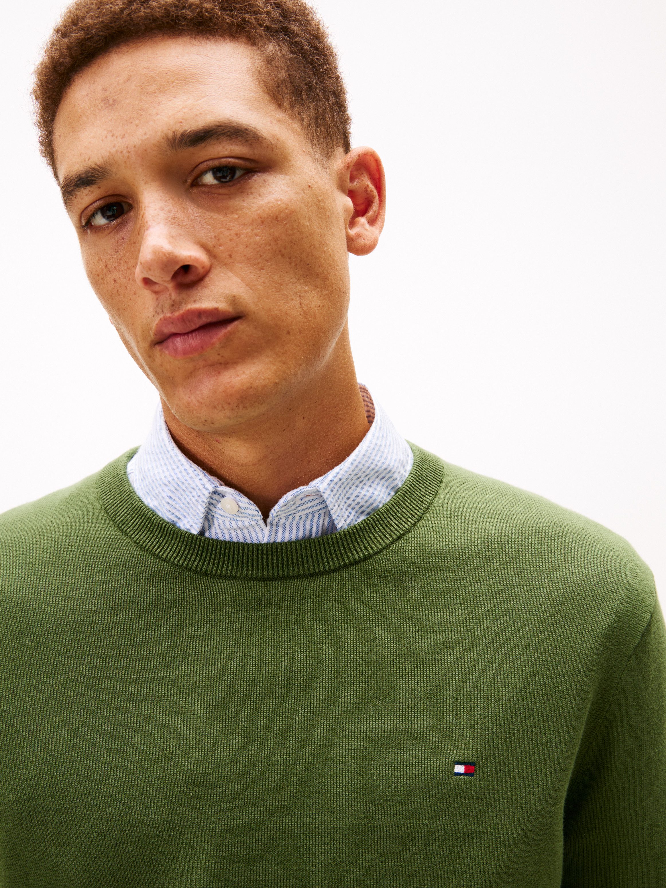 Tommy Hilfiger Rundhalspullover ESSENTIAL COTTON CREW NECK 100% Baumwolle C günstig online kaufen