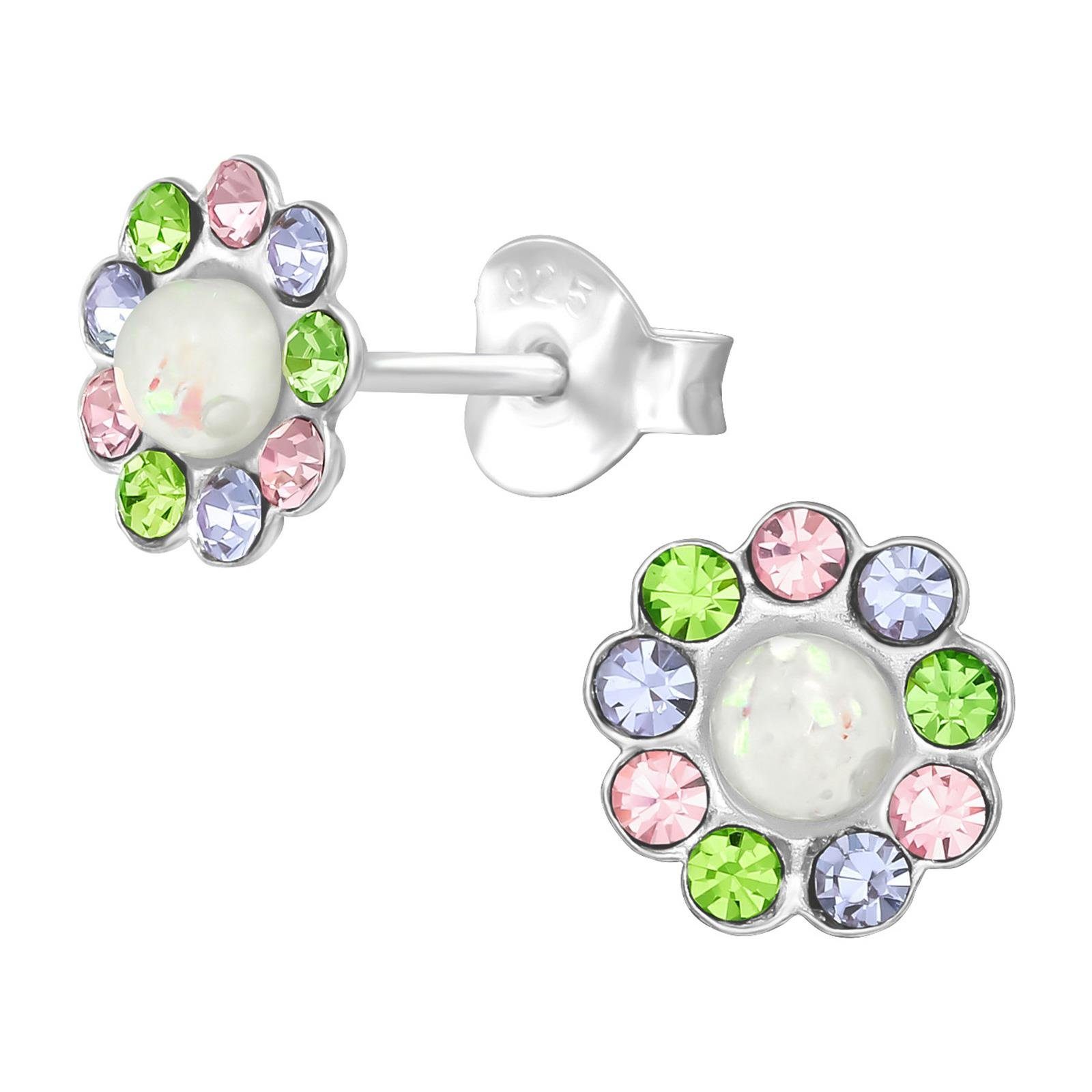 Ohrring-Set Blumen Ohrringe aus 925 Silber