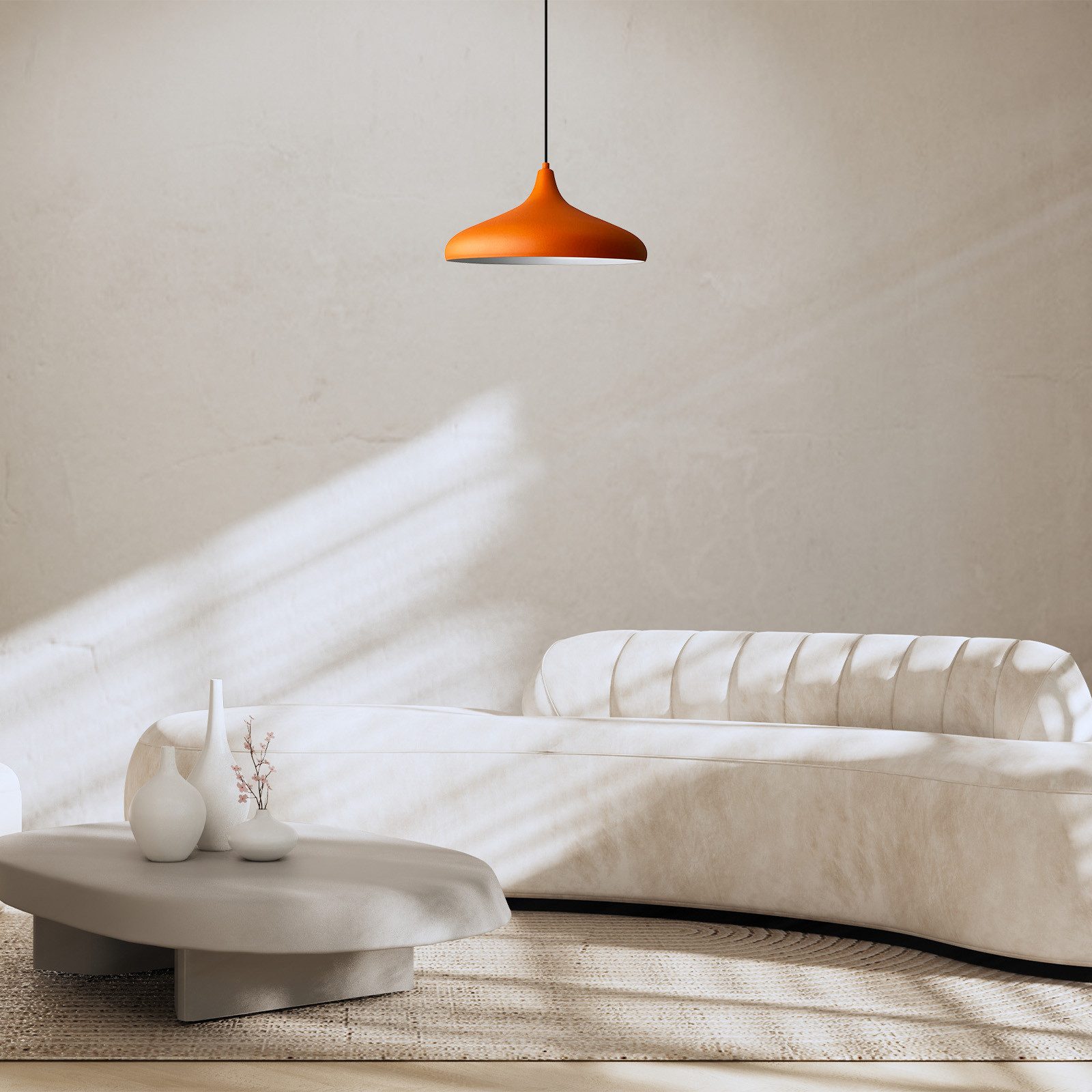 Bamyum Pendelleuchte Bamyum Pendelleuchte Durchmesser 35 cm E27 Metall Moderne Lampe, ohne Leuchtmittel